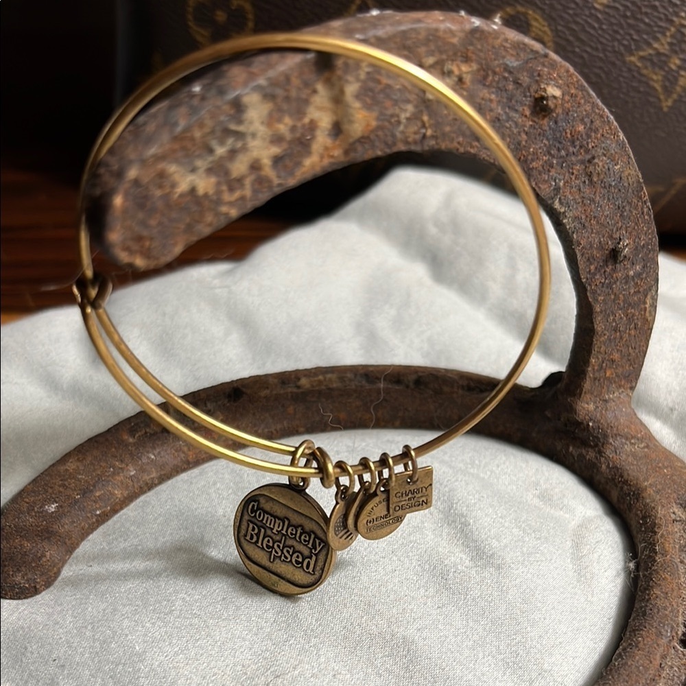 Alex and Ani Gold Charm Bangle Bracelet